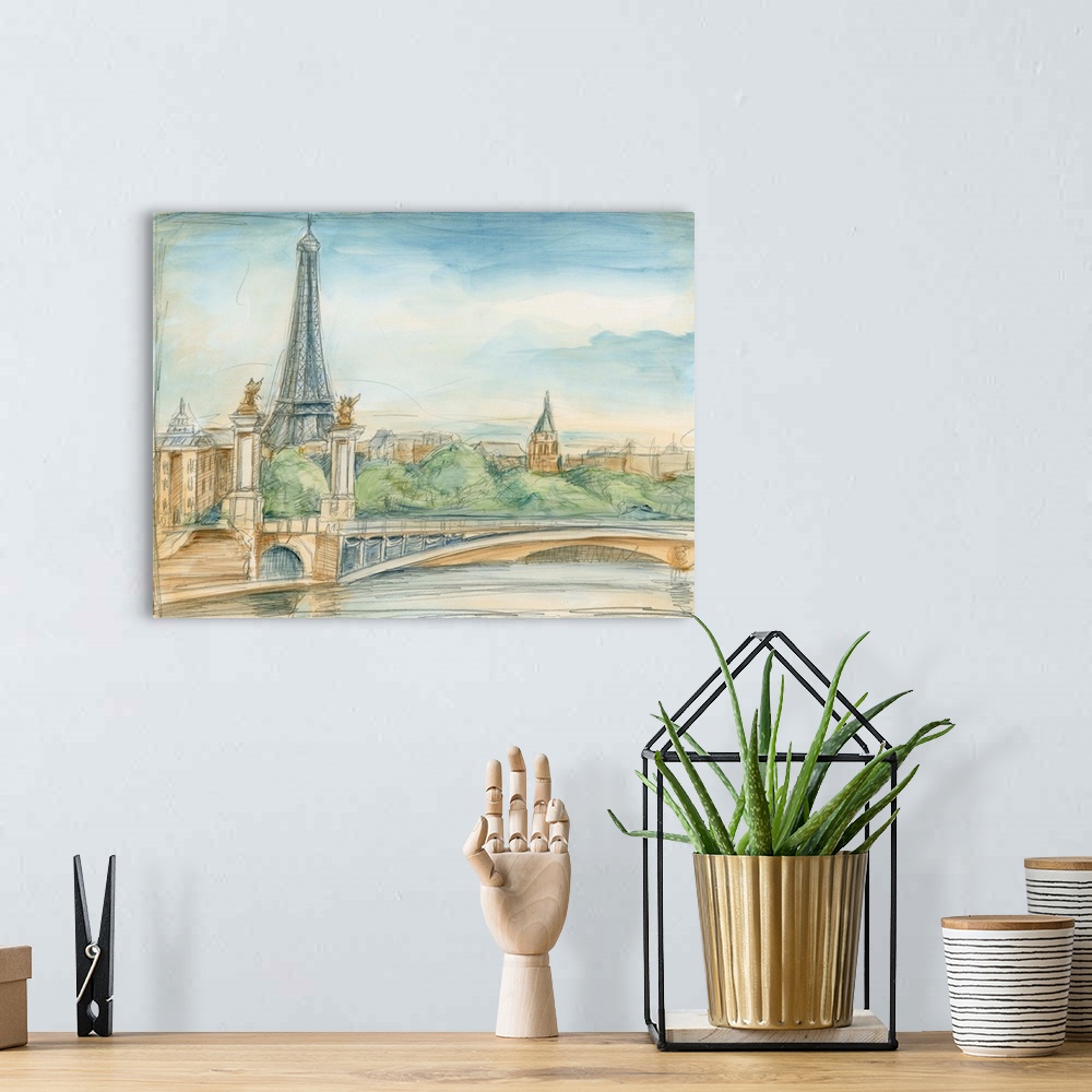 A bohemian room featuring Parisian View