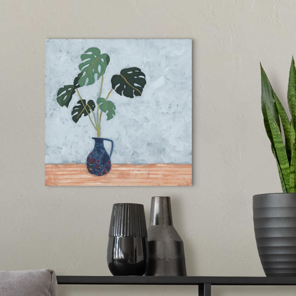 A modern room featuring Parlor Monstera II
