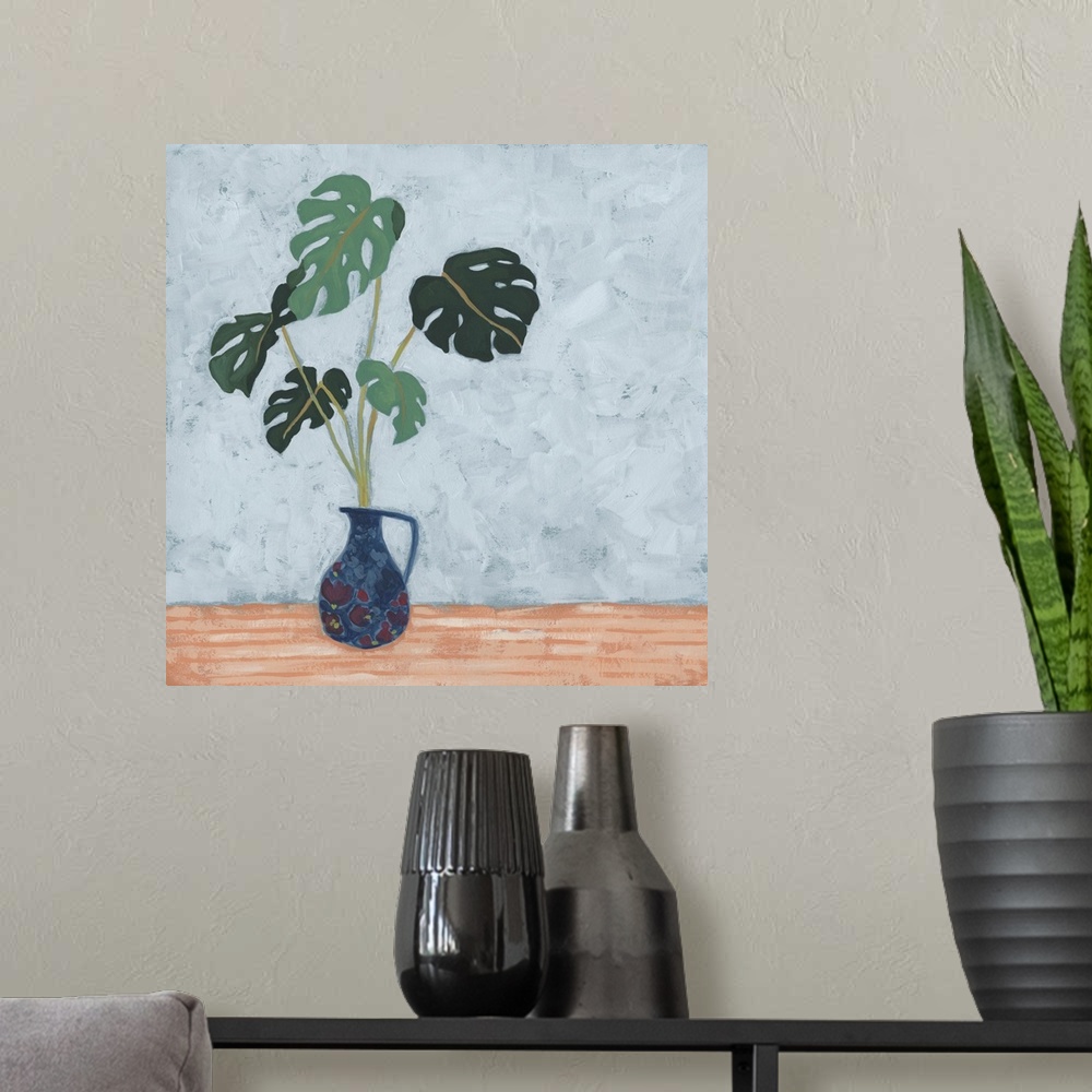 A modern room featuring Parlor Monstera II