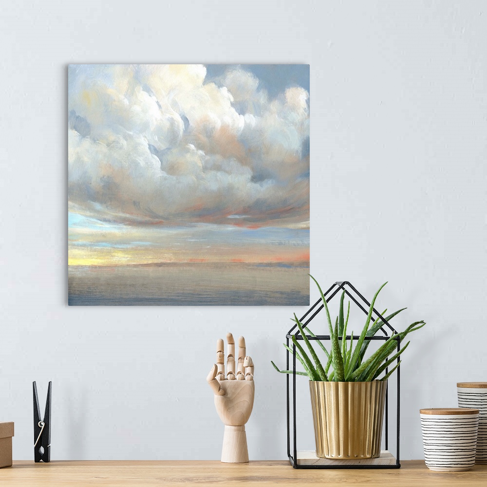 A bohemian room featuring Passing Storm I