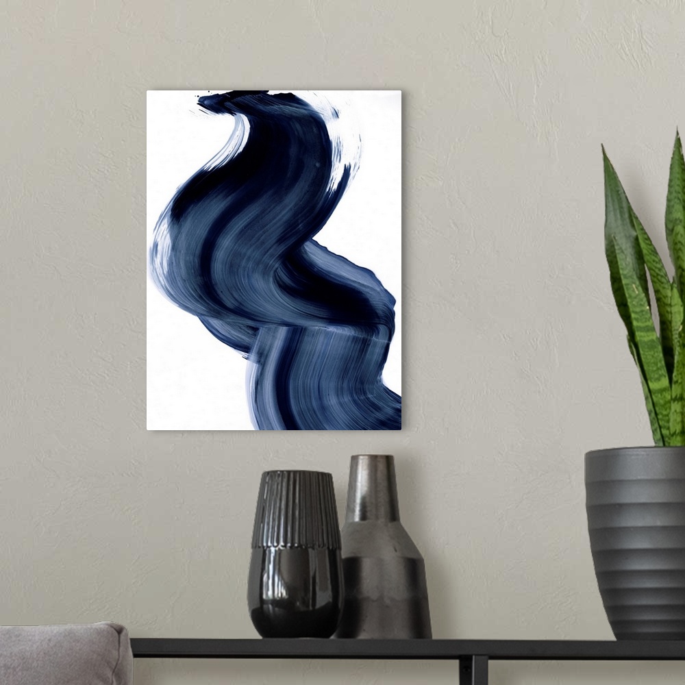 A modern room featuring Passing Waves I