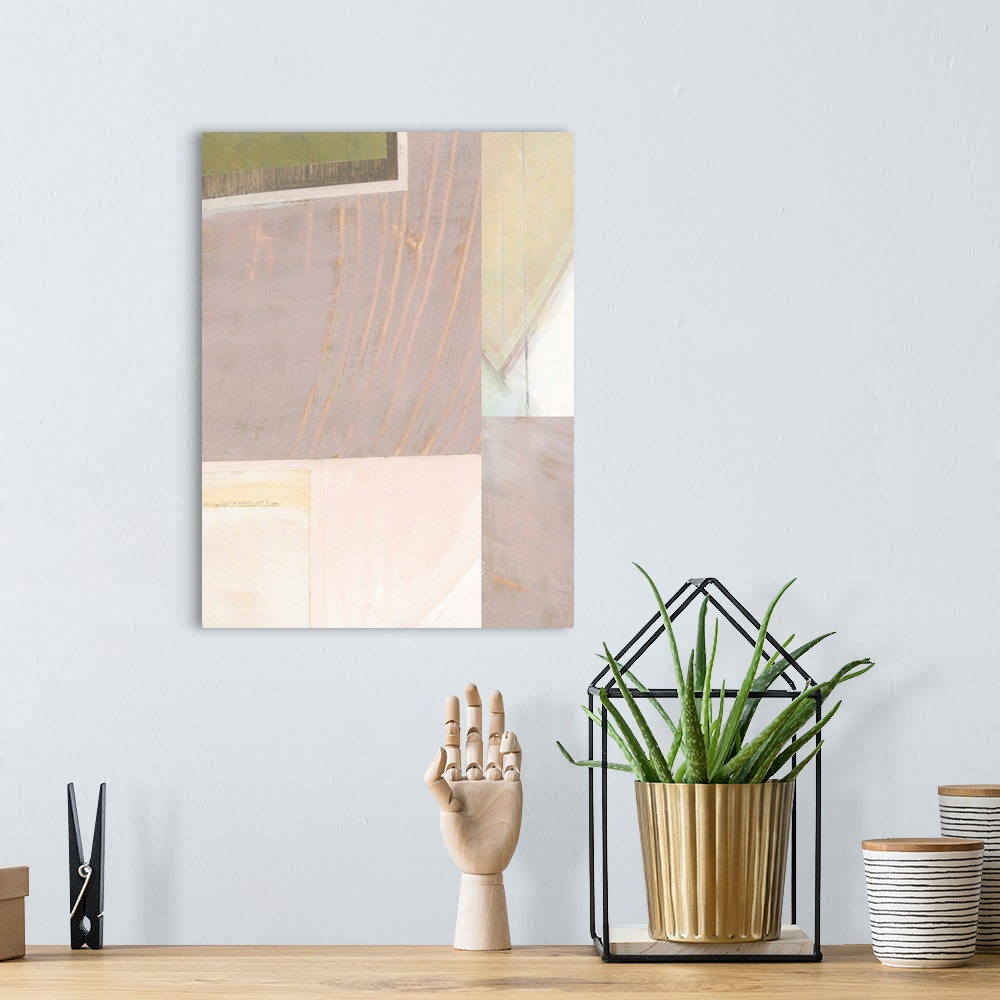 A bohemian room featuring Pastel Bisects I