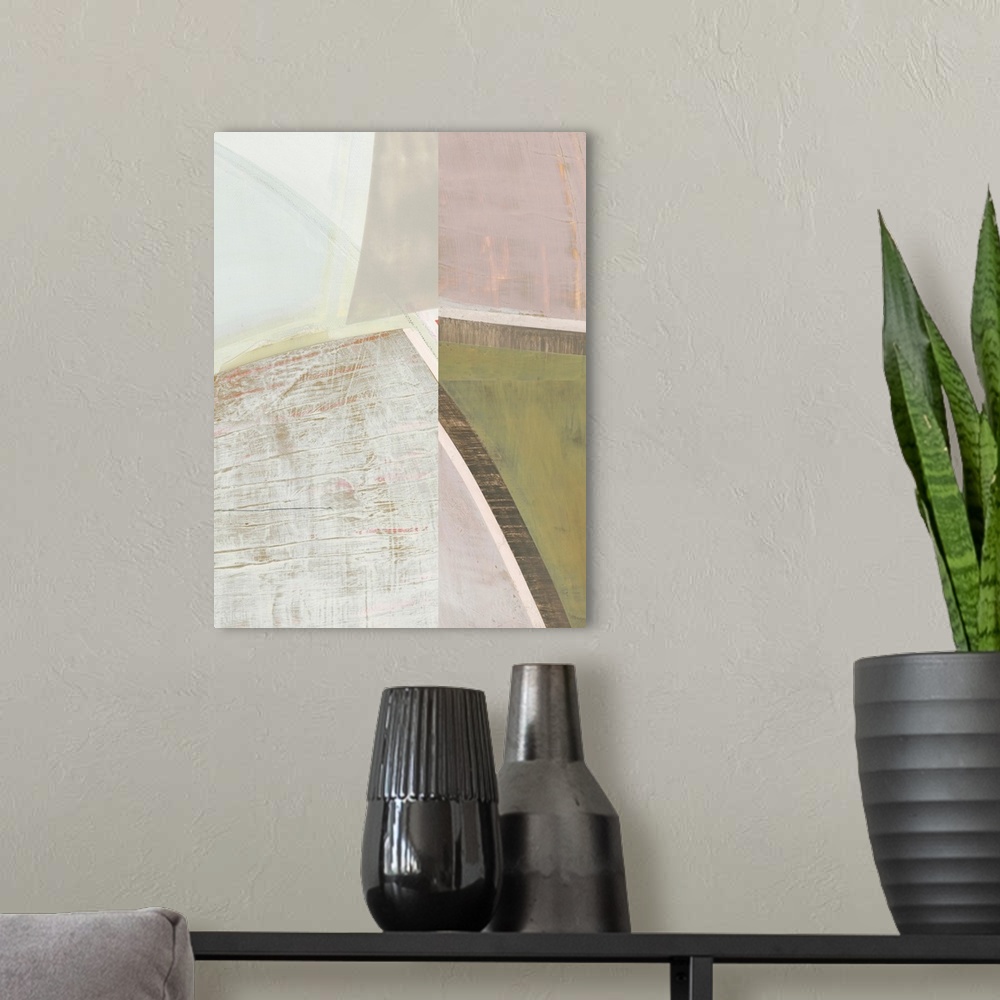 A modern room featuring Pastel Bisects III