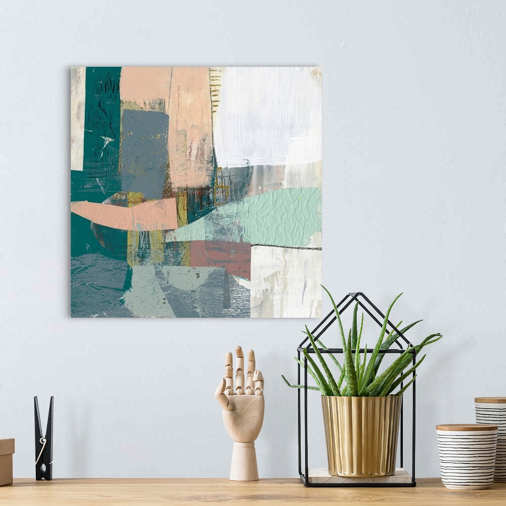 A bohemian room featuring Pastel Collage I