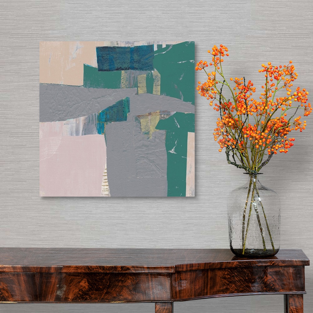 A traditional room featuring Pastel Collage IV