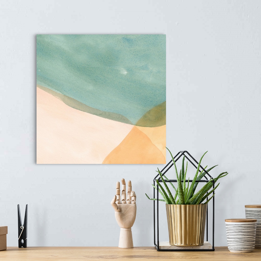 A bohemian room featuring Pastel Color Study IV