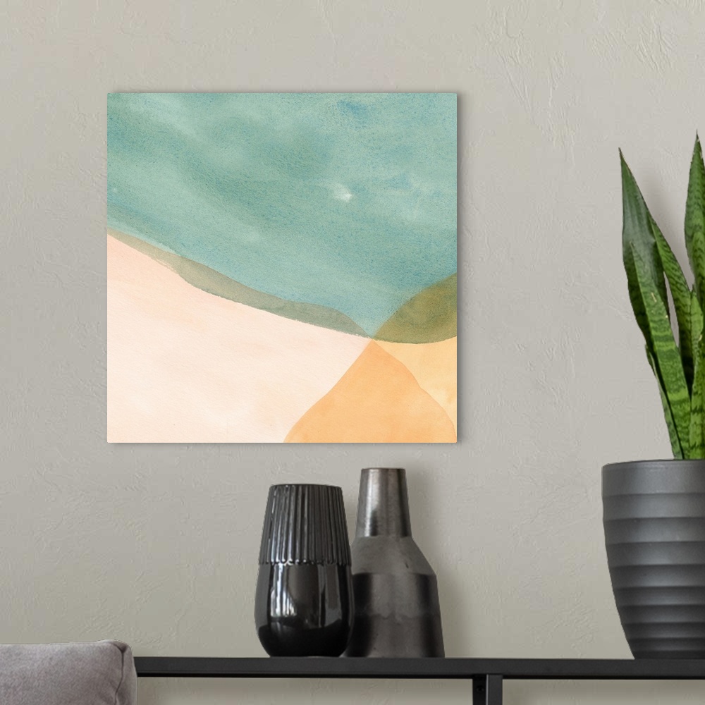 A modern room featuring Pastel Color Study IV