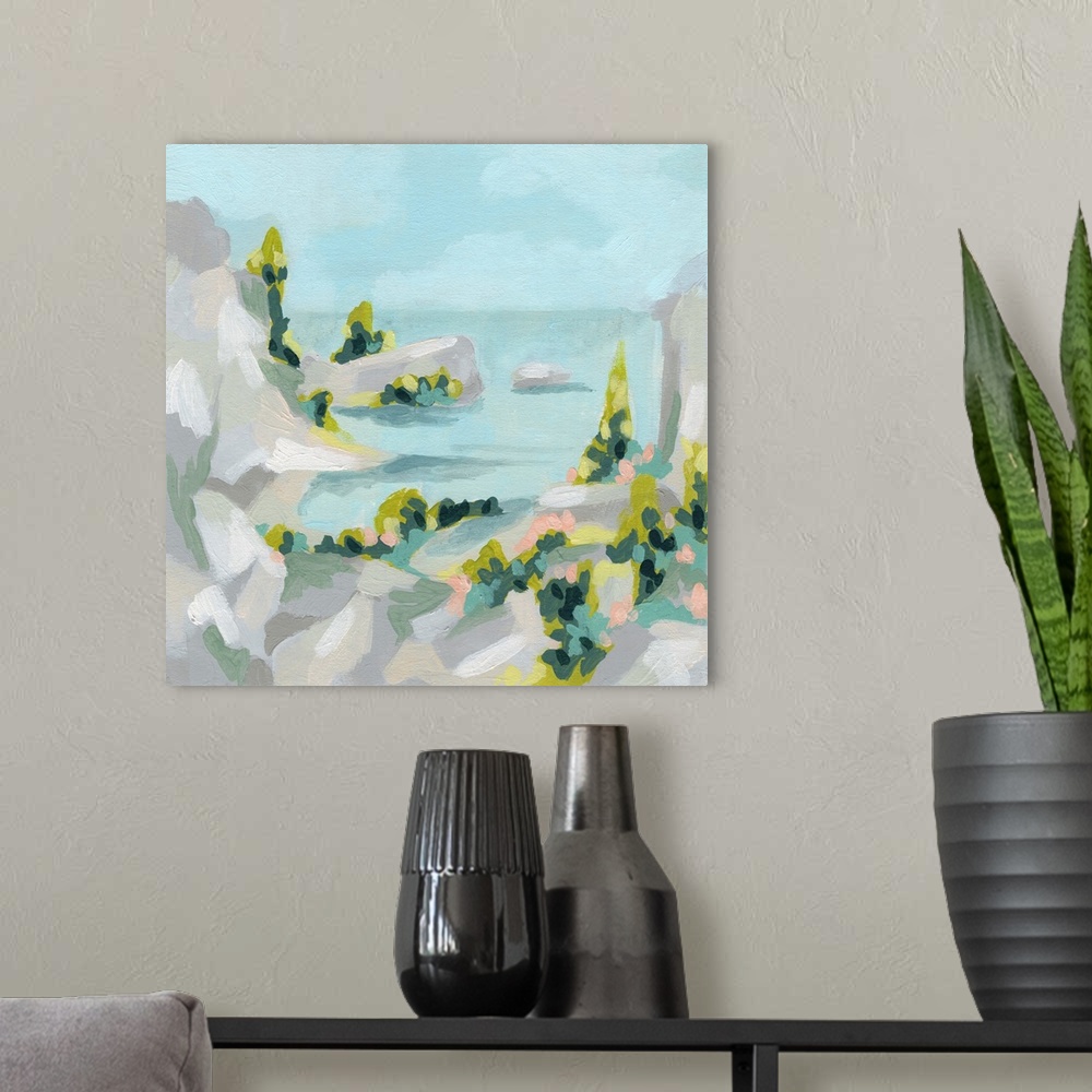 A modern room featuring Pastel Cove I