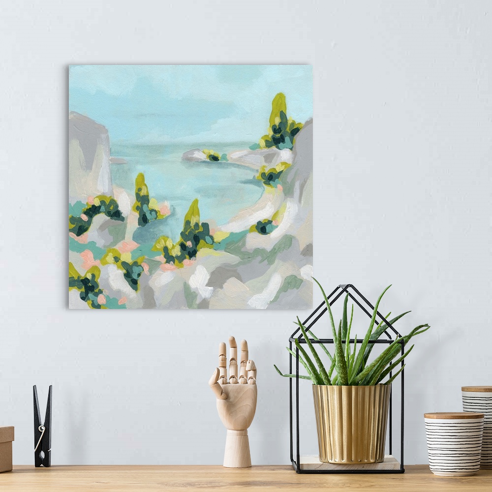 A bohemian room featuring Pastel Cove II
