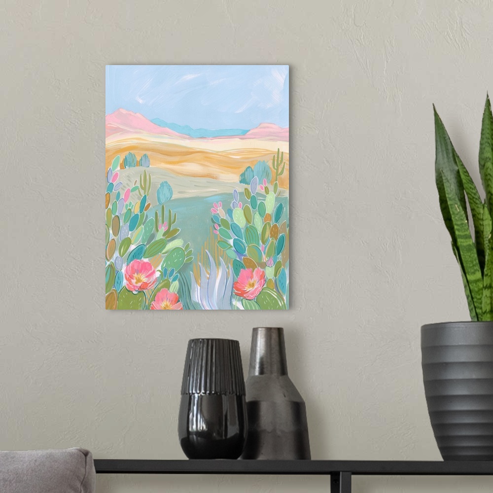 A modern room featuring Pastel Desert I