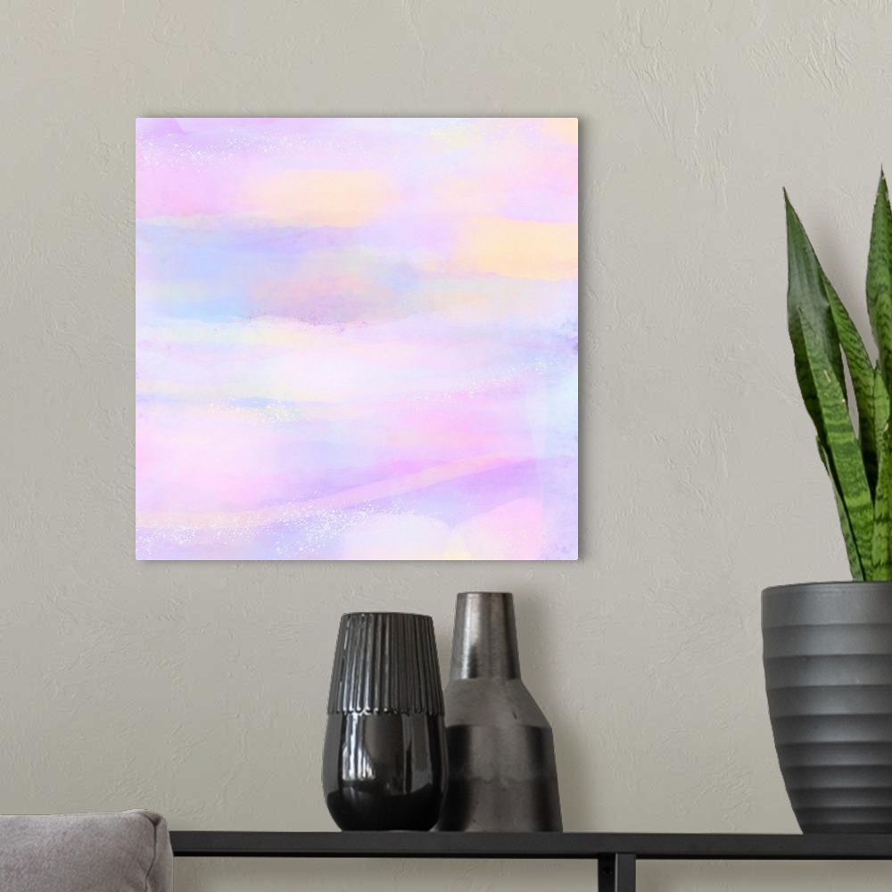 A modern room featuring Pastel Dreams I
