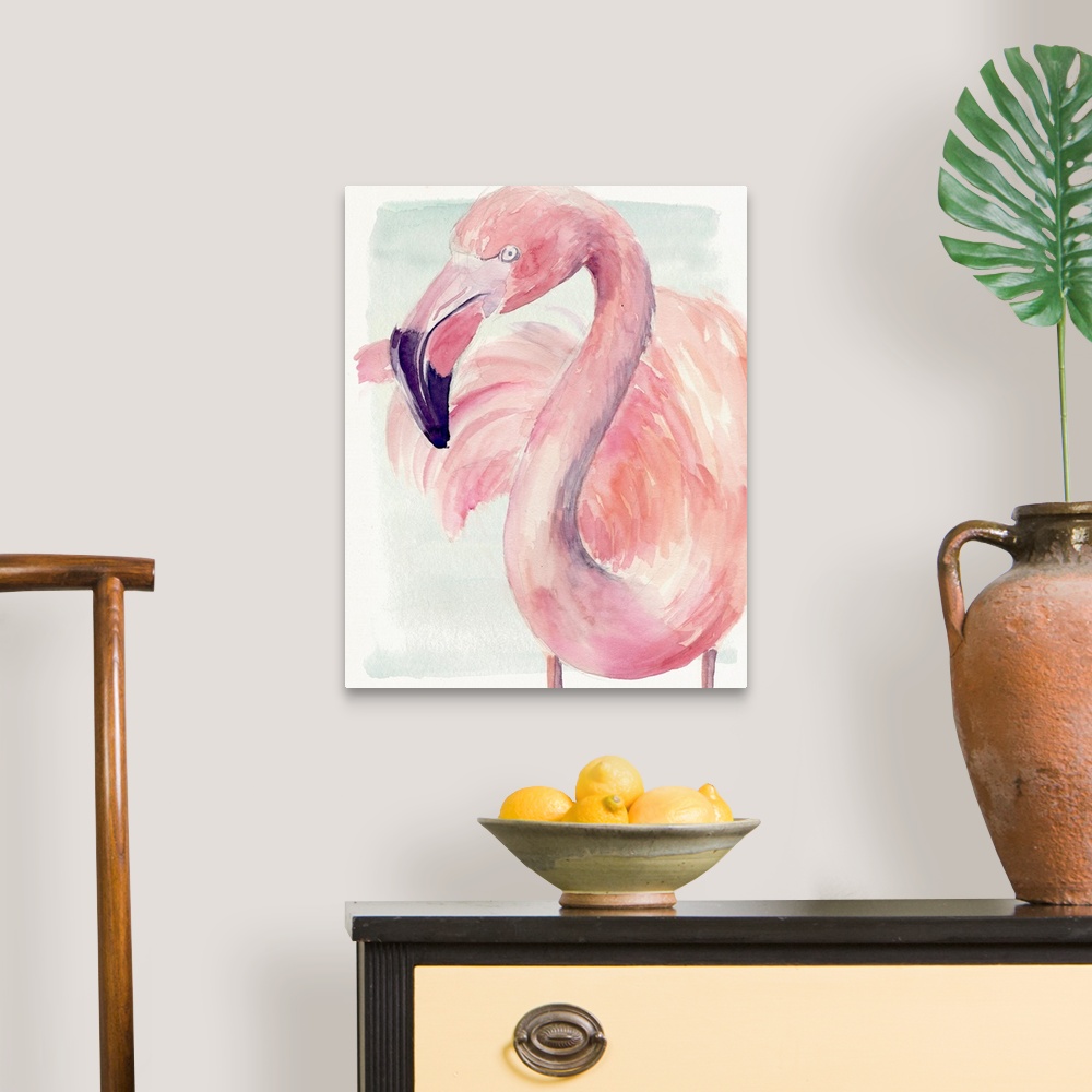 A traditional room featuring Pastel Flamingo I