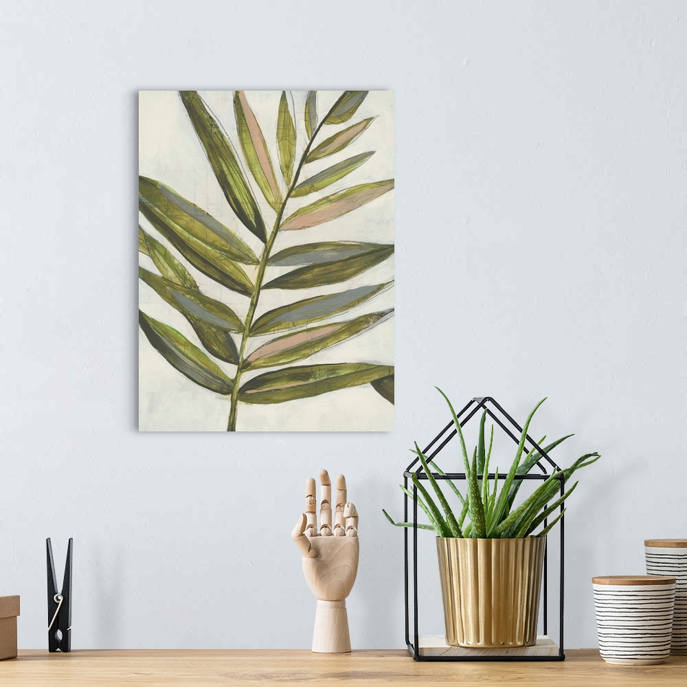 A bohemian room featuring Pastel Frond I