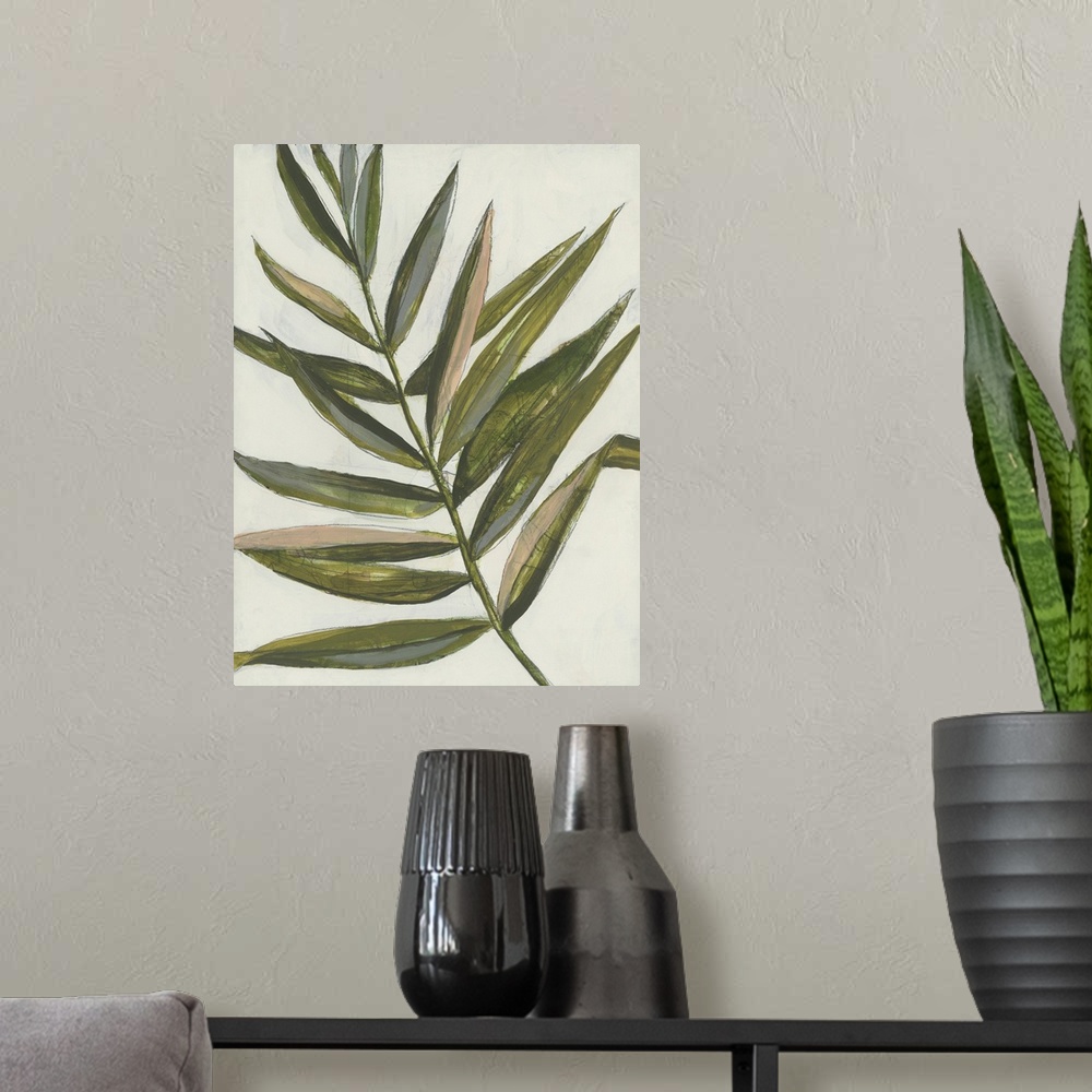 A modern room featuring Pastel Frond II