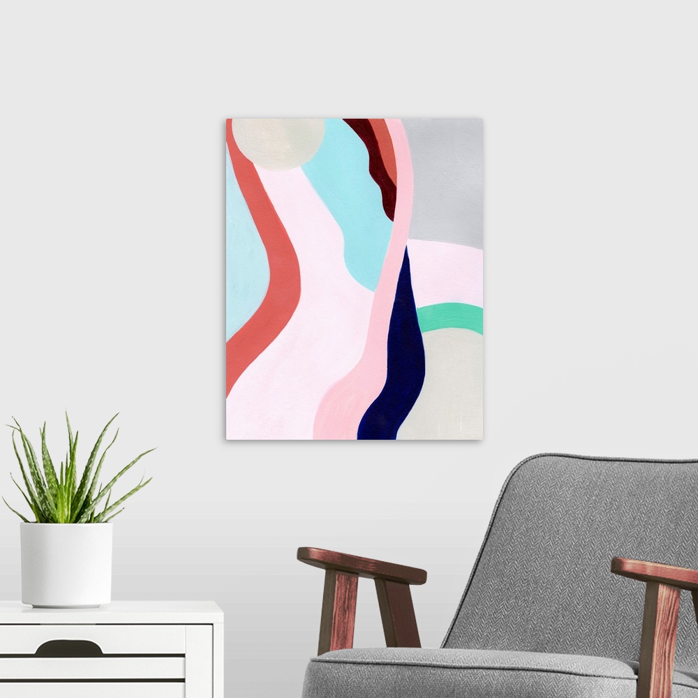 A modern room featuring Pastel Highlands IV