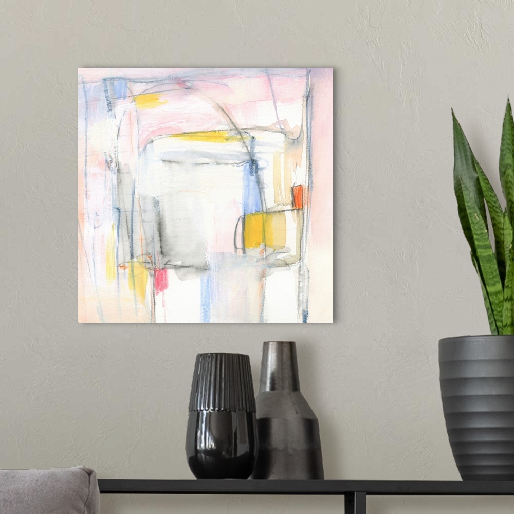 A modern room featuring Pastel Meld II