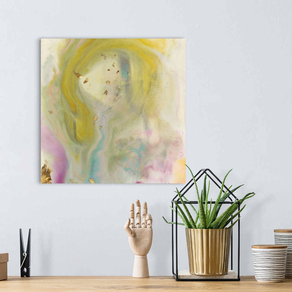 A bohemian room featuring Pastel Presence I