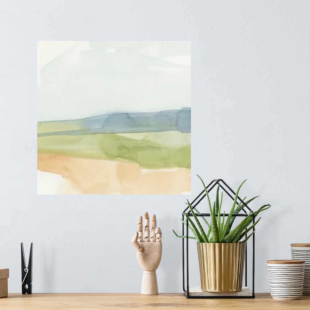 A bohemian room featuring Pastel Slopes I