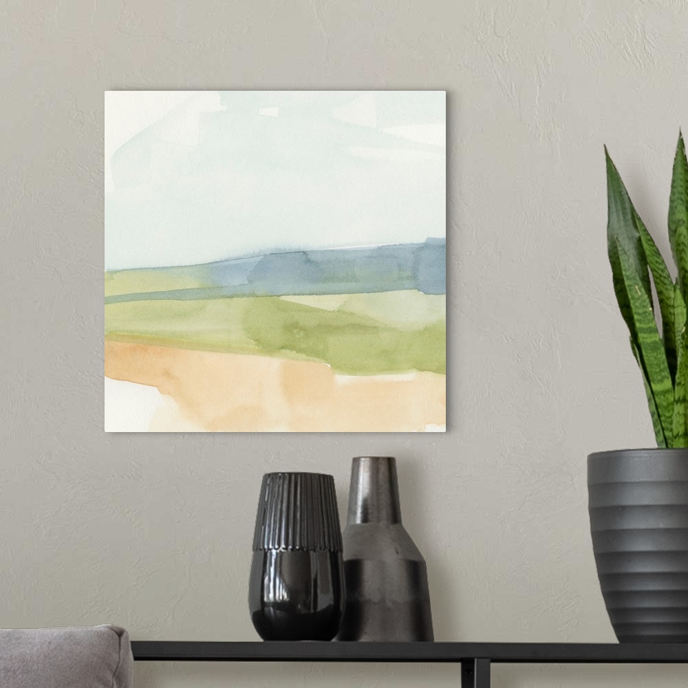 A modern room featuring Pastel Slopes I