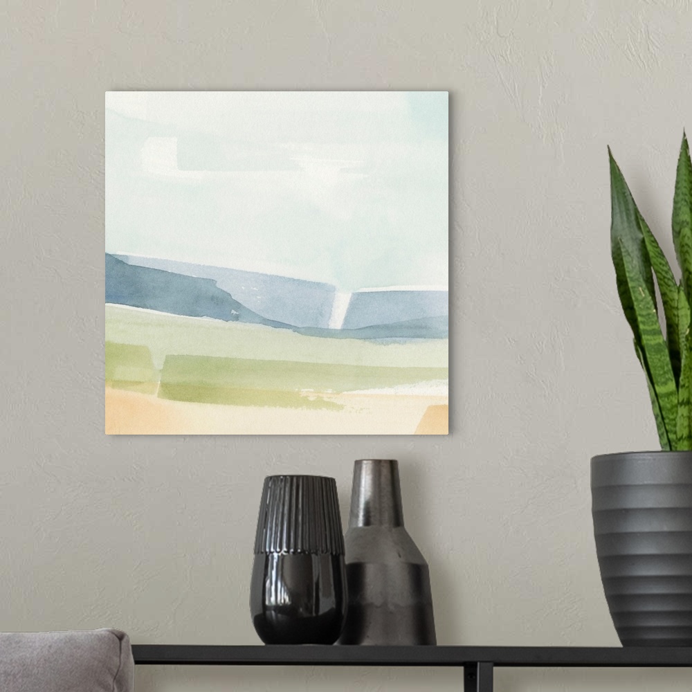 A modern room featuring Pastel Slopes II