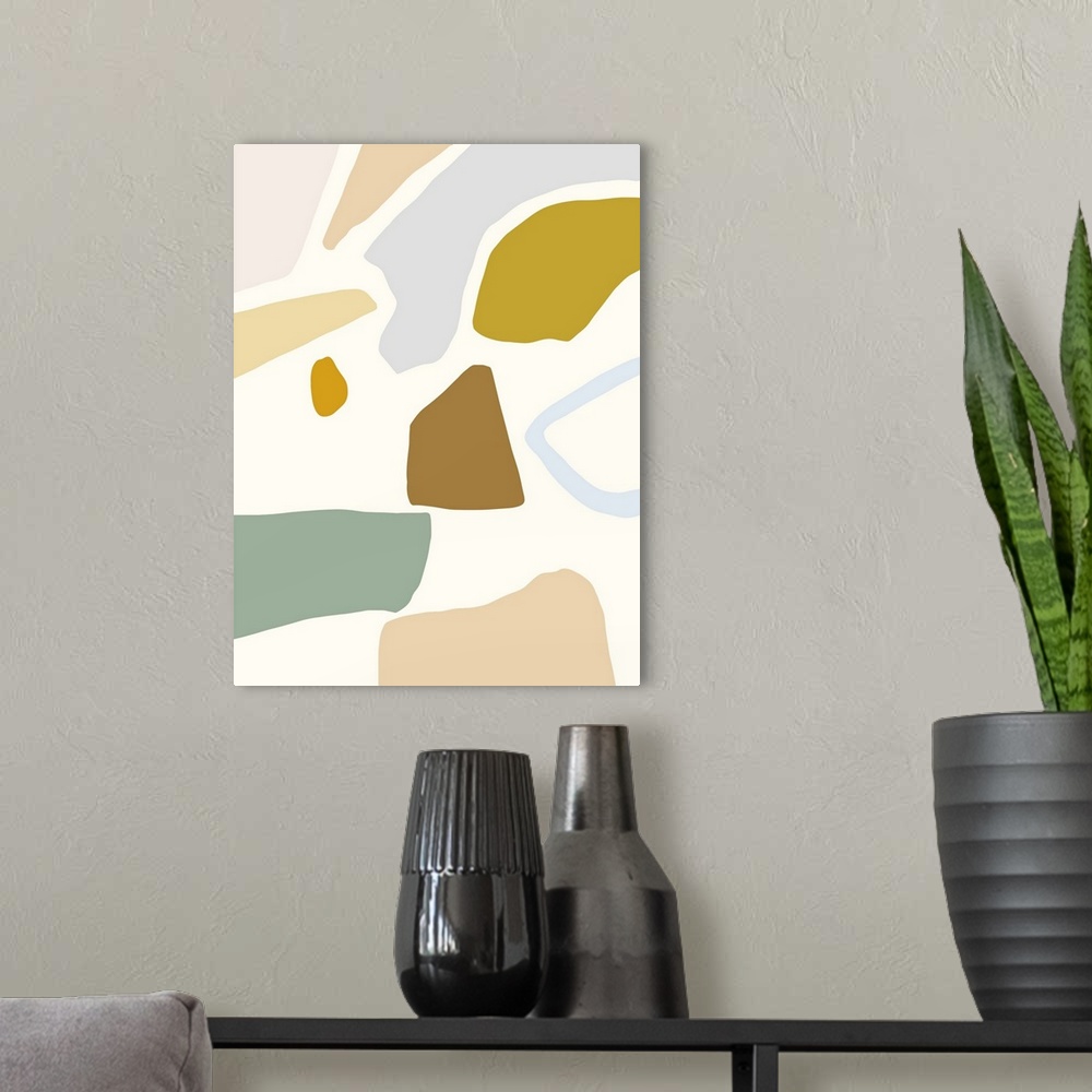 A modern room featuring Pastel Splotches II