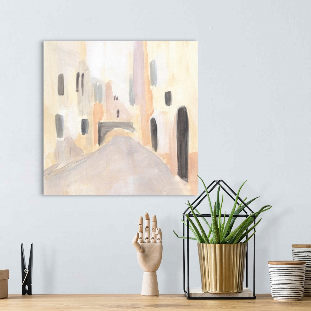 A bohemian room featuring Pastel Streets I