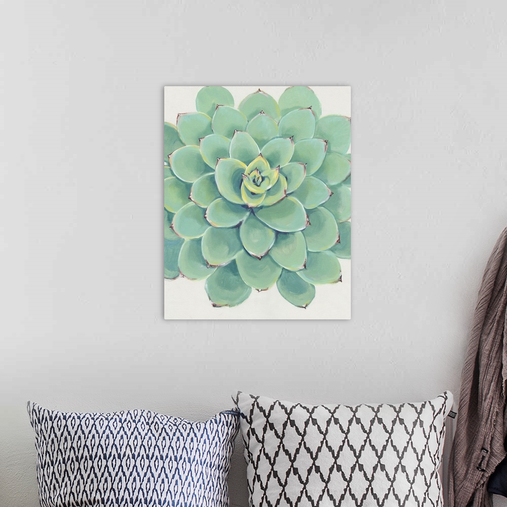A bohemian room featuring Pastel Succulent III
