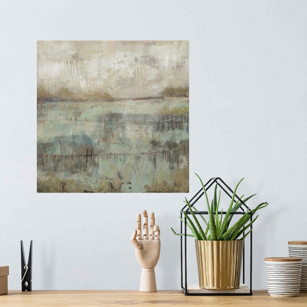A bohemian room featuring Pastels and Rust II