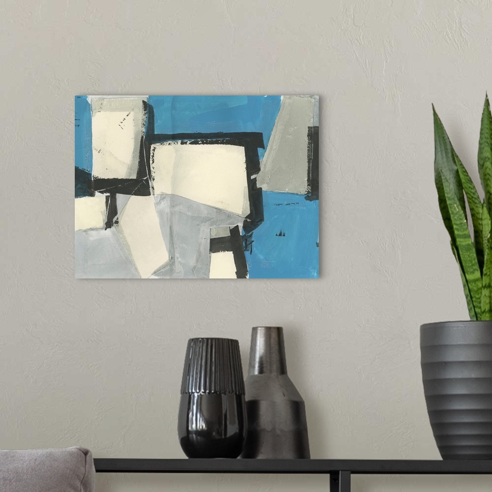 A modern room featuring Patch Of Blue III