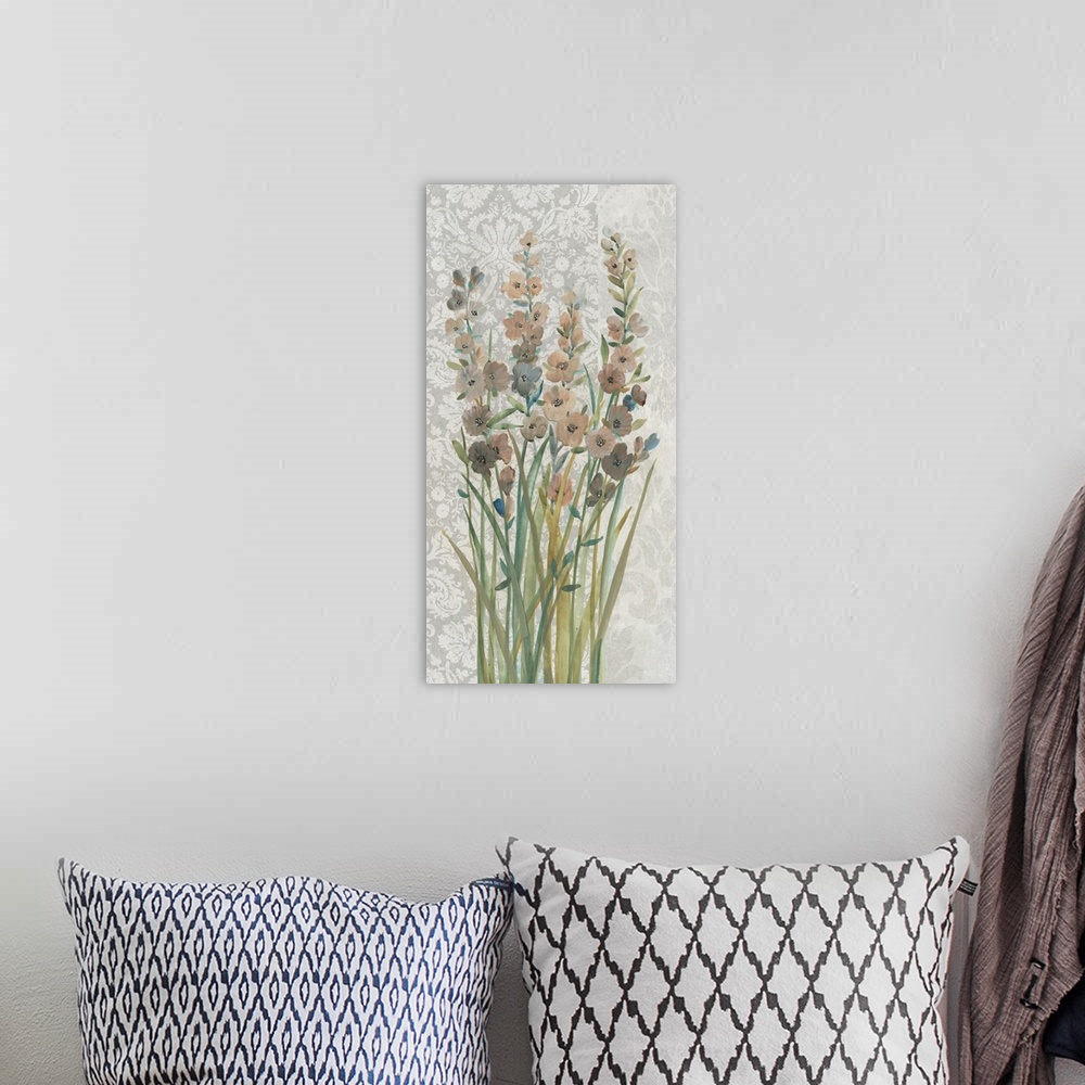 A bohemian room featuring Patch Of Wildflowers II