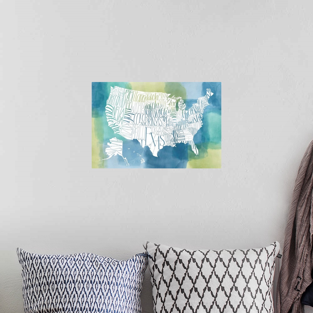 A bohemian room featuring Patchwork USA