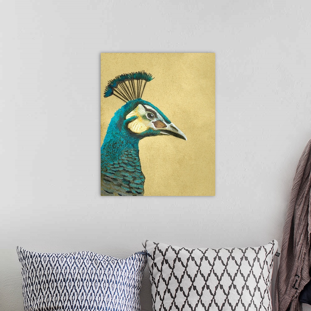 A bohemian room featuring Peacock Profile II