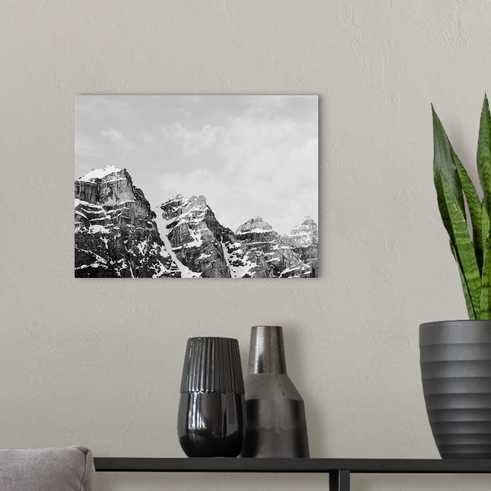 A modern room featuring Peaks In Black And White