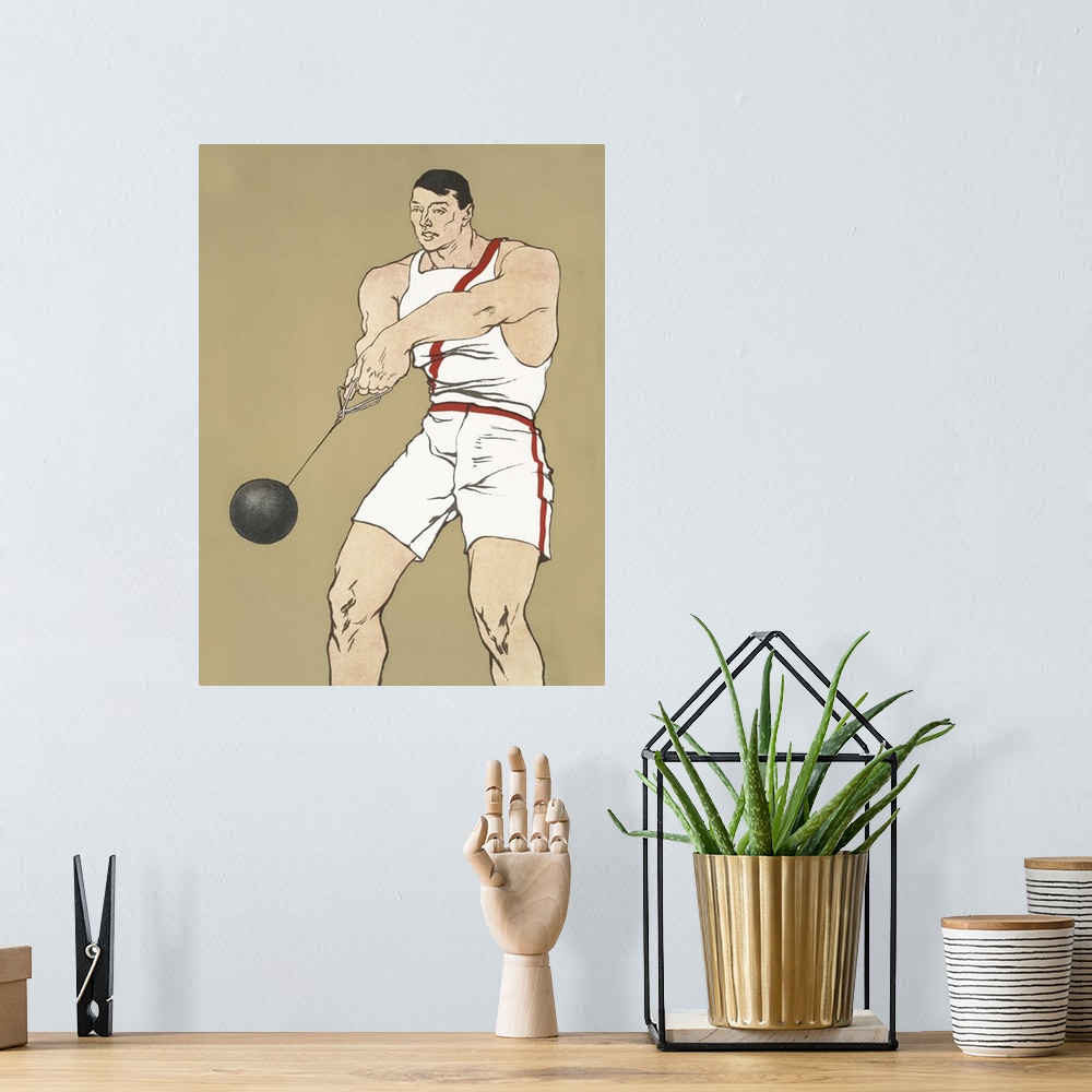 A bohemian room featuring Penfield Vintage Sports Illustrations I