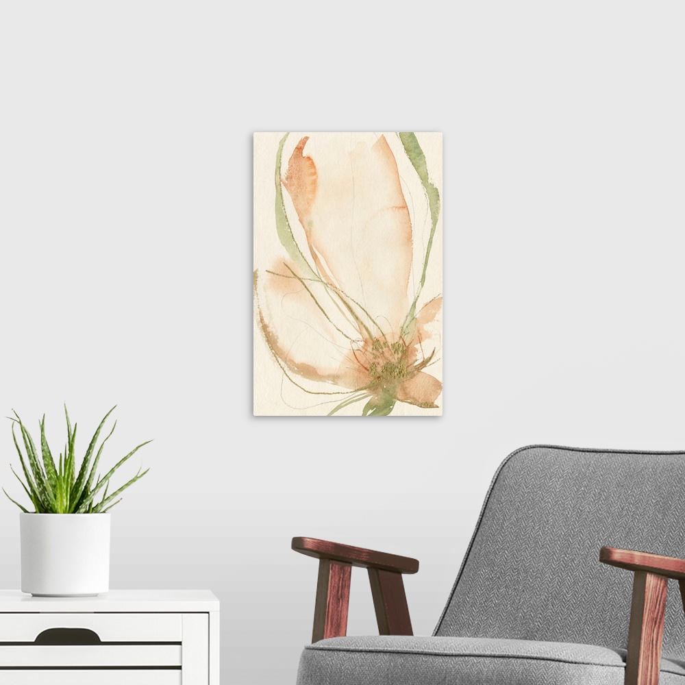 A modern room featuring Petal Sketches I
