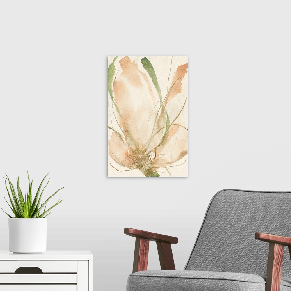 A modern room featuring Petal Sketches II