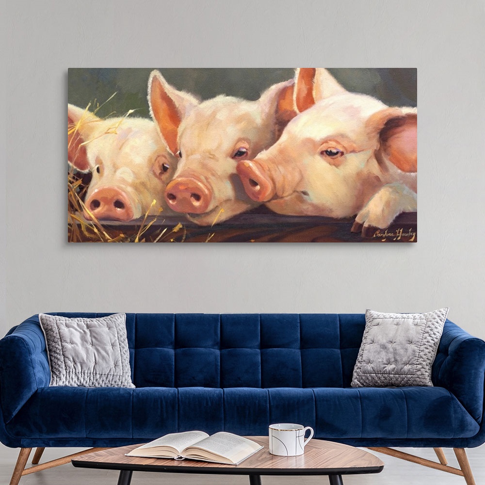 A modern room featuring Pig Heaven