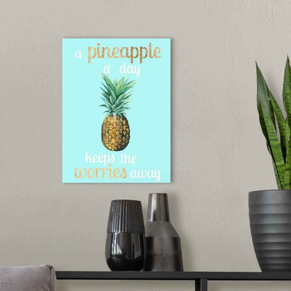 A modern room featuring Pineapple Life I