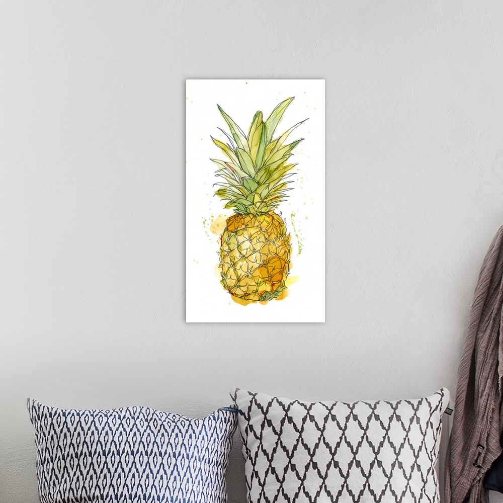 A bohemian room featuring Pineapple Splash I