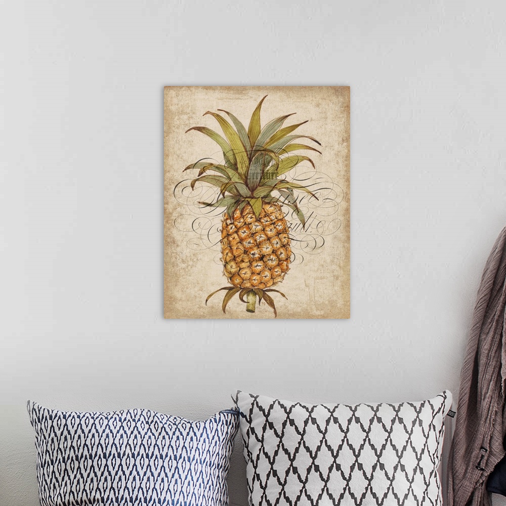 A bohemian room featuring Pineapple Study II