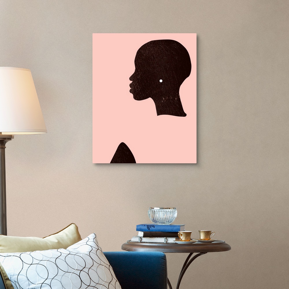 A traditional room featuring Pink Silhouette I