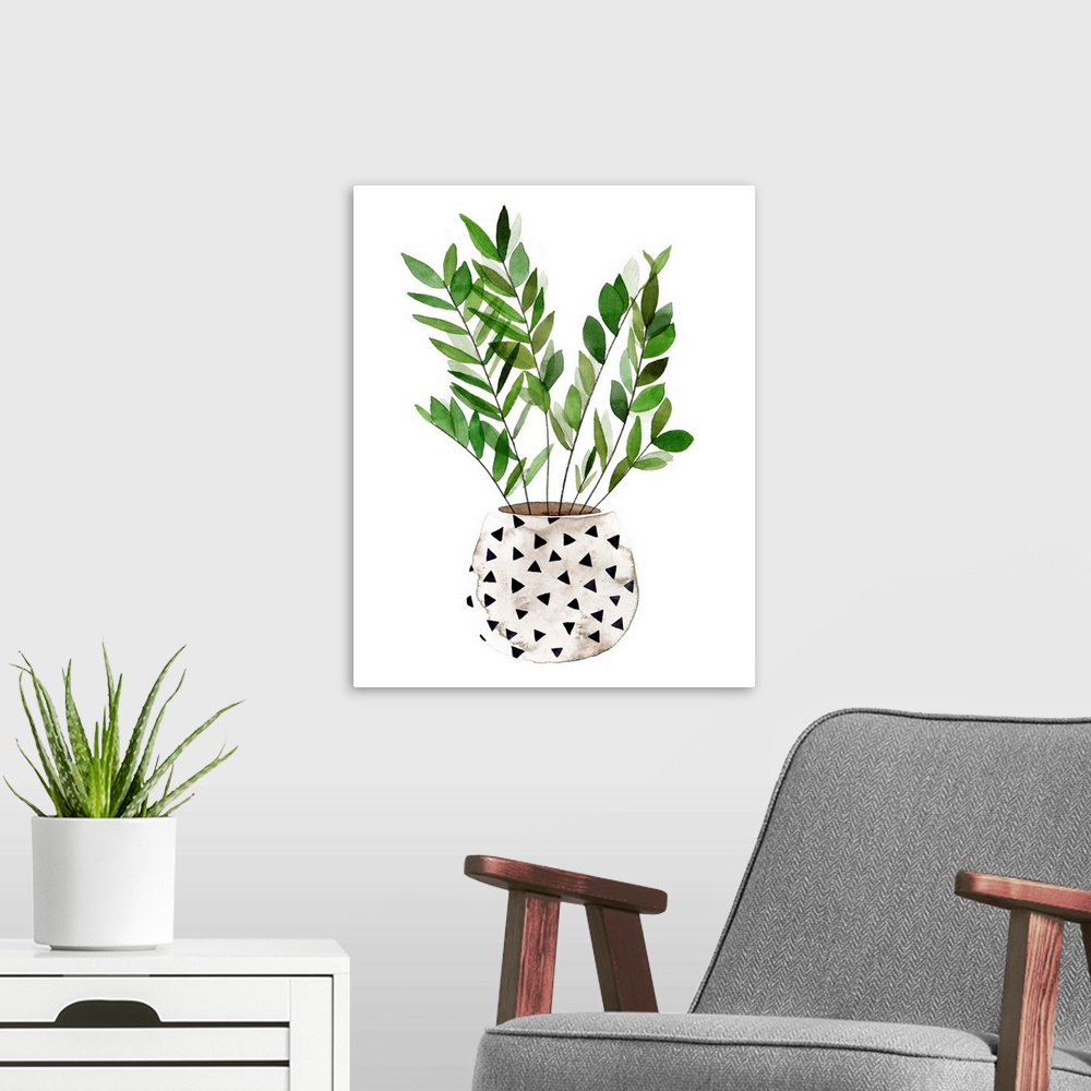 A modern room featuring Plant in a Pot III