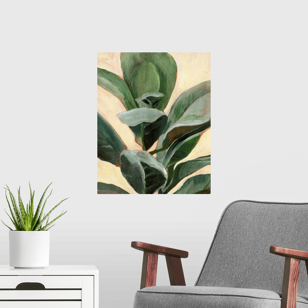 A modern room featuring Plant Study II