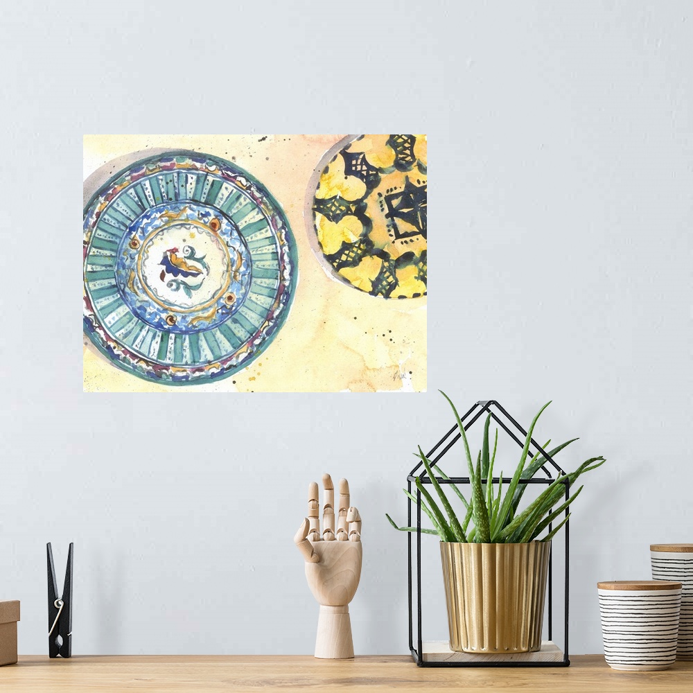 A bohemian room featuring Plate Study I