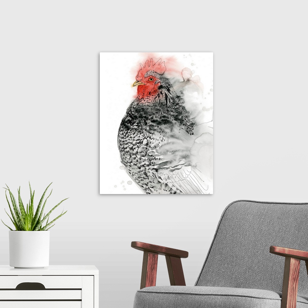 A modern room featuring Plymouth Rooster I