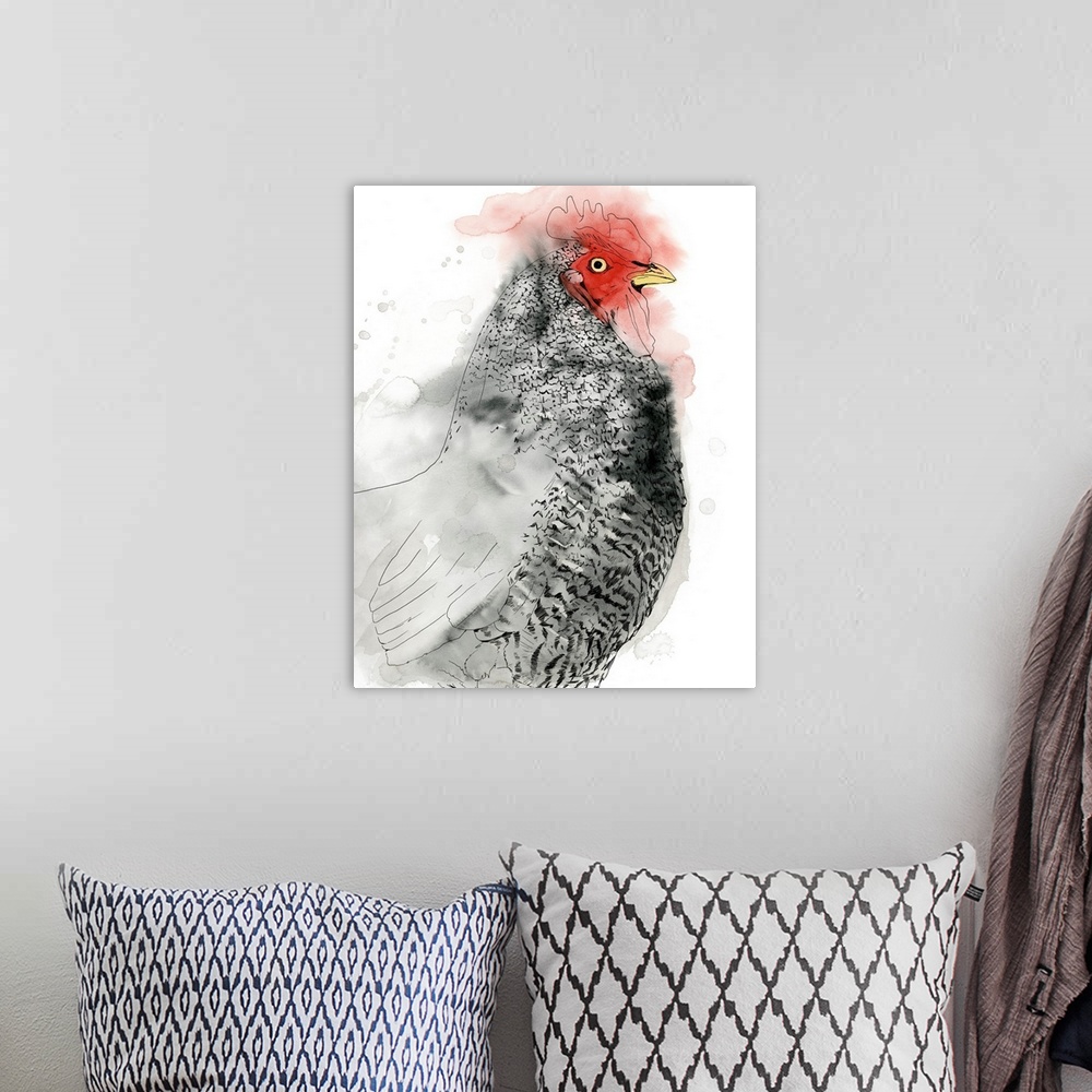 A bohemian room featuring Plymouth Rooster II