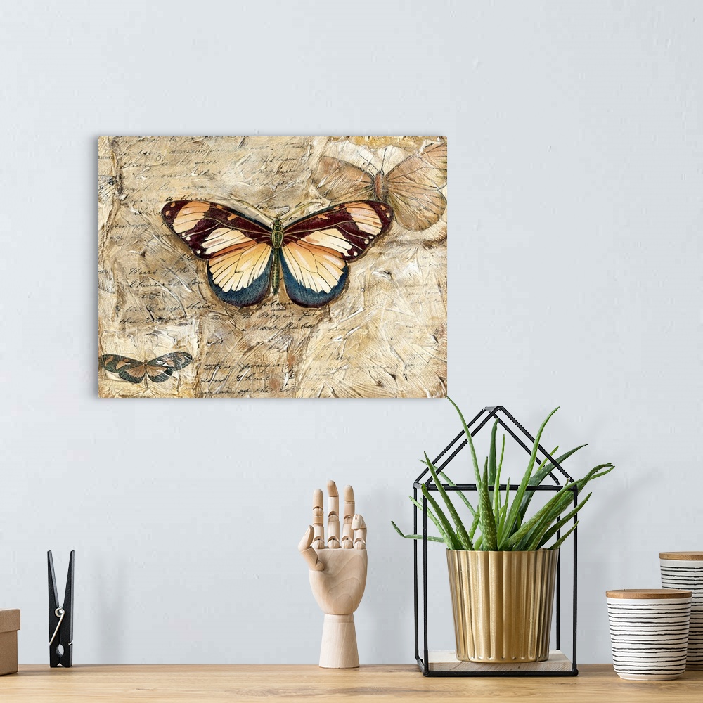 A bohemian room featuring Poetic Butterfly I