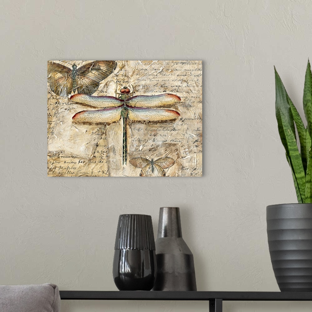 A modern room featuring Poetic Dragonfly II