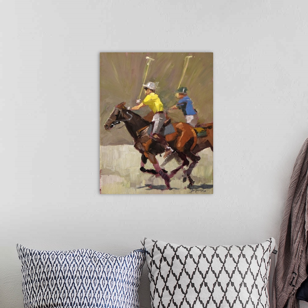 A bohemian room featuring Polo Action