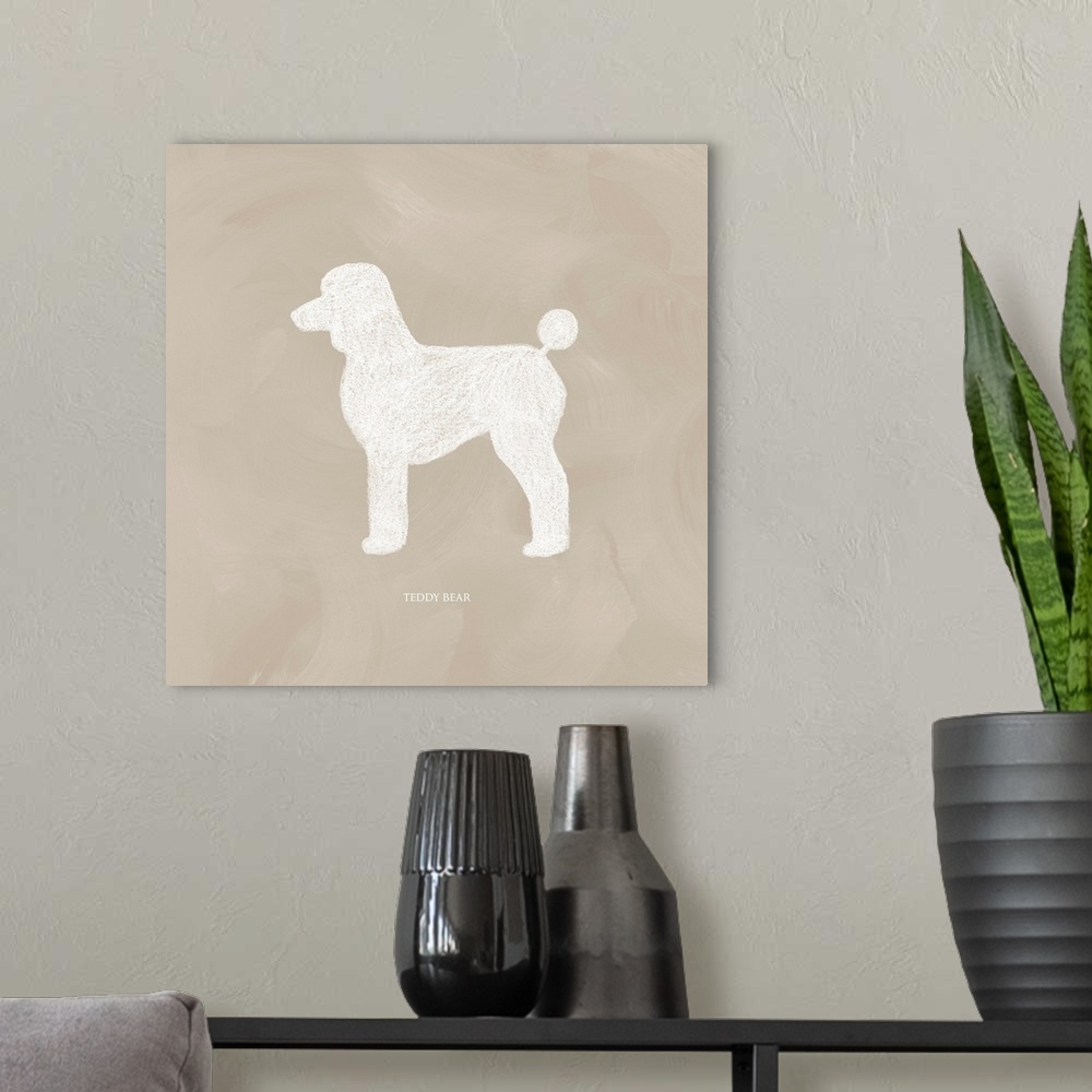 A modern room featuring Poodle Cuts III